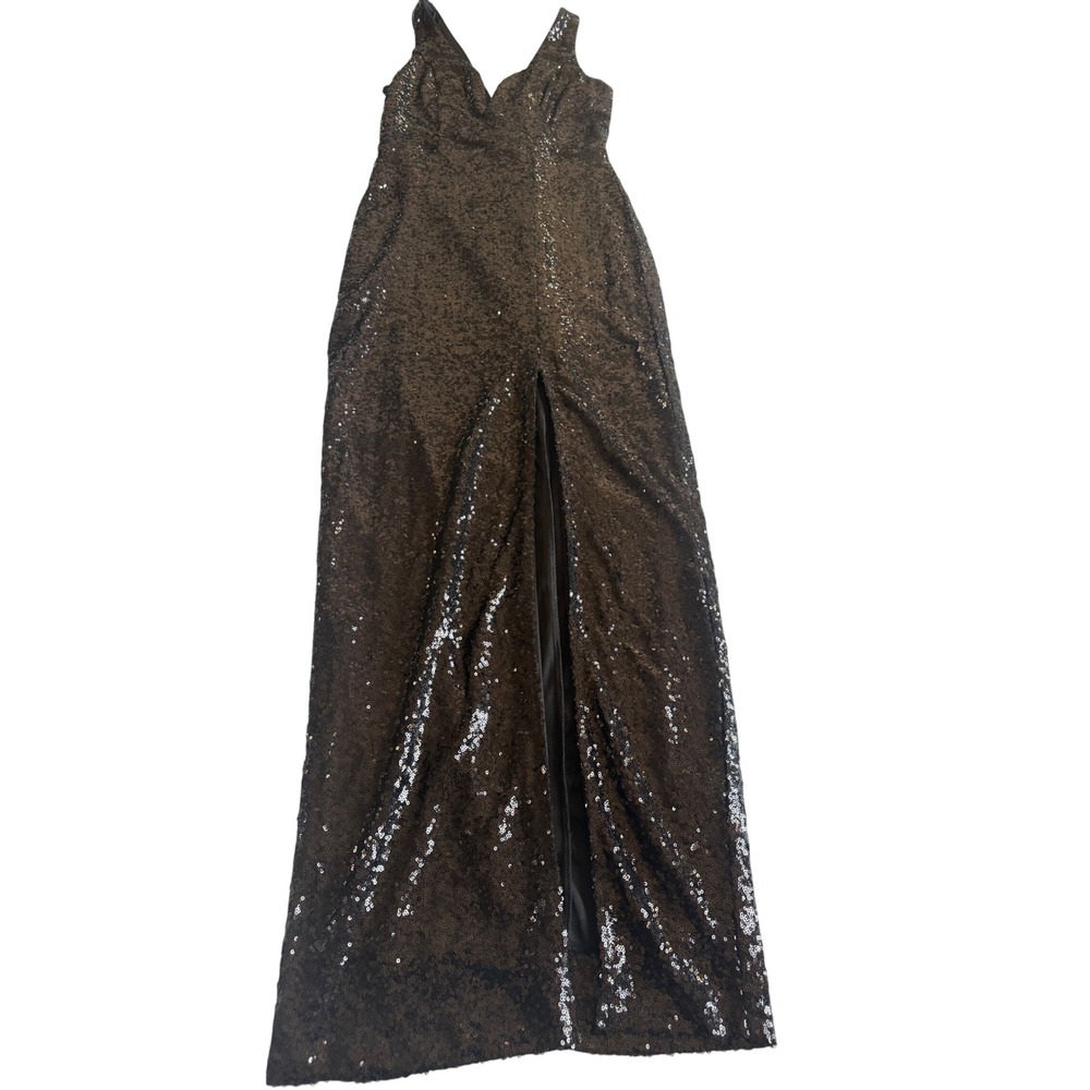 Venus Sequin Gown Small Black Maxi Evening-wear Party Formal Prom Gala Cocktail